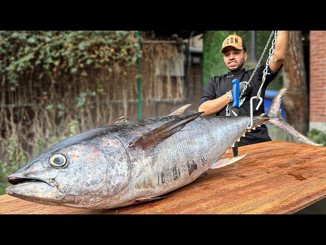 Cooking tuna, one of the best fish in the Persian Gulf 🇮🇷🐬