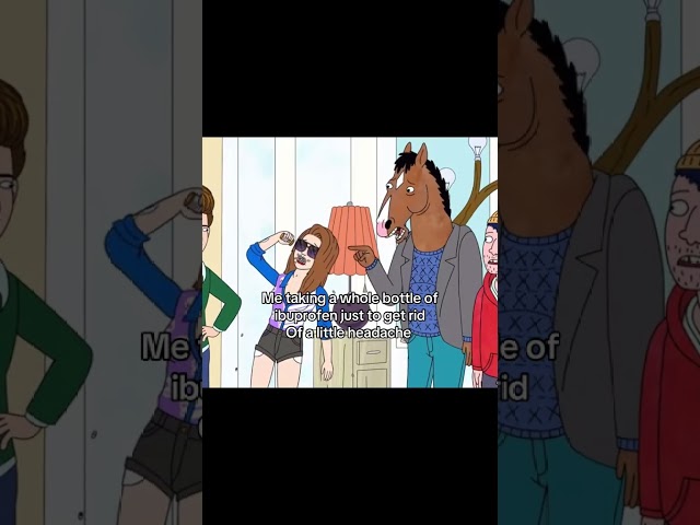 Ibuprofen is fr a gateway to stop headaches #bojackhorseman #sarahlynnbojack #bojackhorsemanshorts