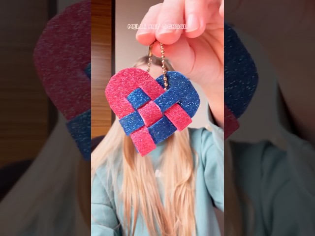 DIY Cute Keychain Idea 💖 #shorts #diy #forbeginners