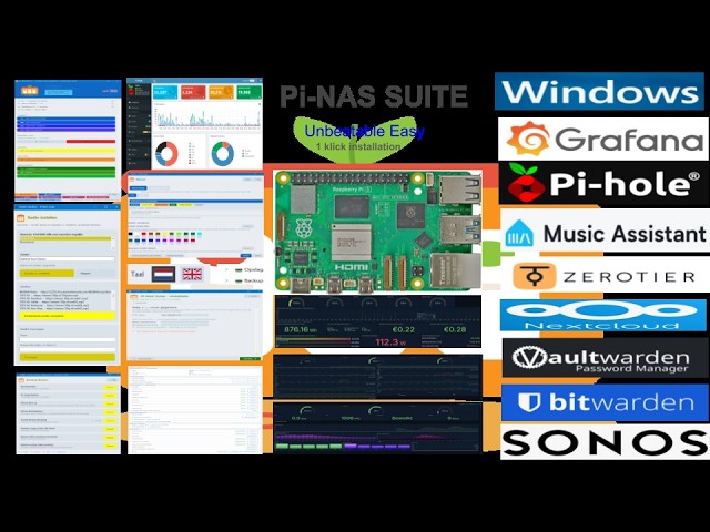 Raspberry PI NAS Suite: No Knowledge Needed, Easy One Klick Installation!