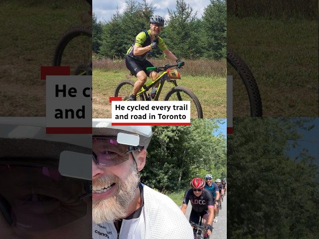 He cycled every trail and road in Toronto