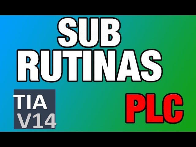 SUBROUTINES - PLC PROGRAMMING, TIA PORTAL || WELL EXPLAINED
