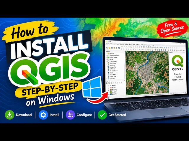 How to Install QGIS on Windows | Complete Beginner’s Guide to QGIS Setup