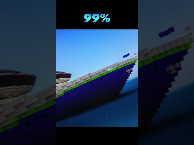 99% VS That 1%! #shorts #minecraft #cruise #ship #relatable