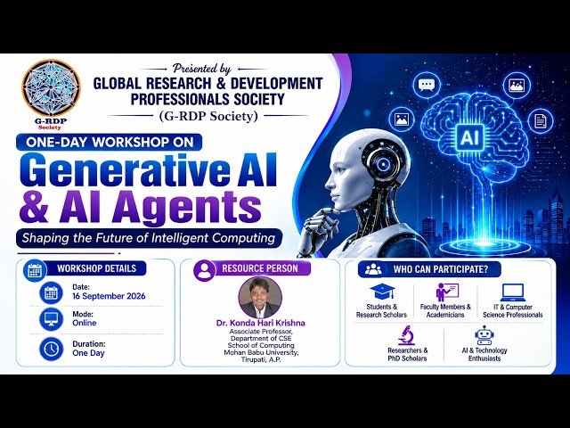 One-Day Workshop on Generative AI & AI Agents
