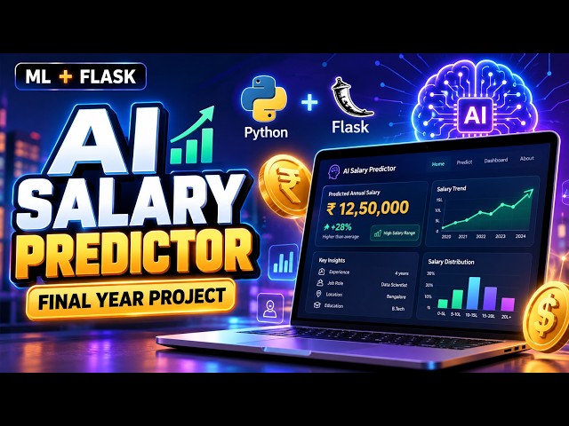 AI Salary Predictor using Machine Learning & Flask | PaySignal AI | Final Year Project | Source Code