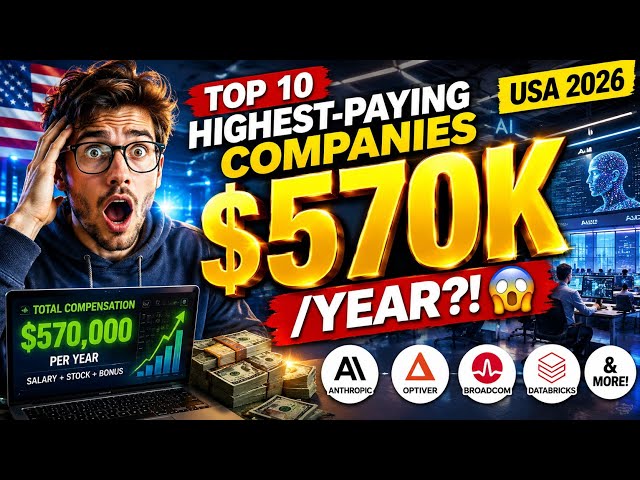 Top 10 Highest-Paying Companies in USA 2026 | $570K+ Total Compensation
