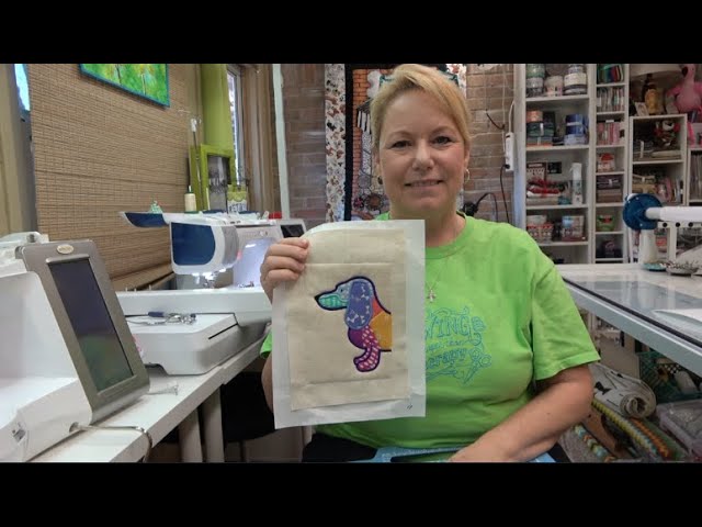 Pt 1-Beginner Machine Embroidery Tutorial, SweetPea Designs Dachshund Tote, Join Me-Mistakes & All!