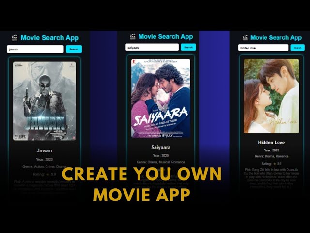 Create Your Own Movie App With JavaScript | Fetch API Explained