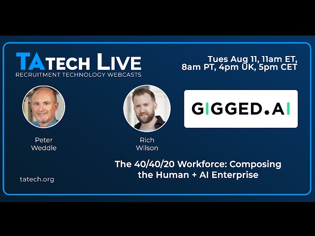 TAtech Live - Rich Wilson, CEO Gigged.ai