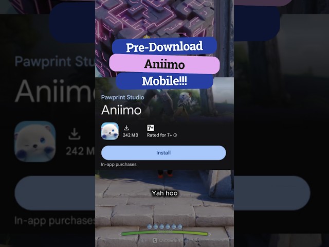 How to Pre-Download Aniimo Mobile on Android!