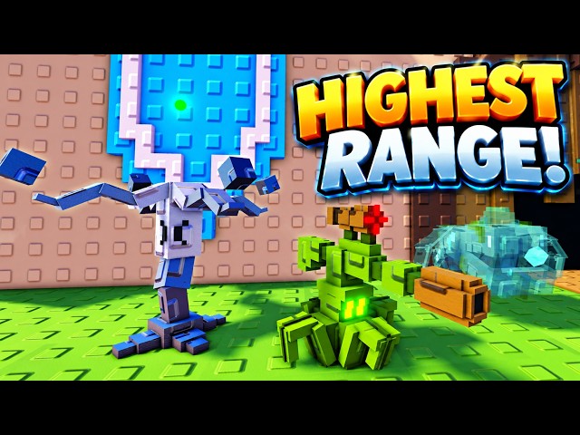 I Made a Team of ONLY the Highest Range Units in Garden Tower Defense