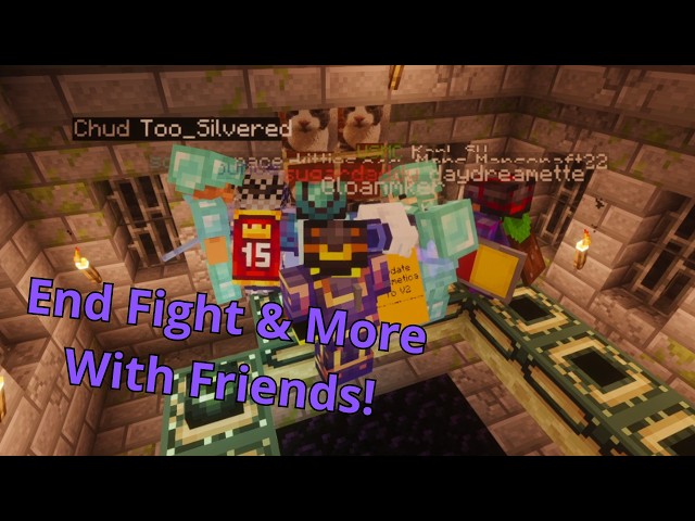 Minecraft End Fight & Exploration With Friends