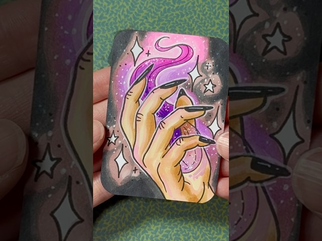 drawing 100 spooky art cards π 73