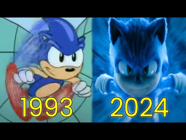 Evolution of Sonic The Hedgehog in Movies & TV (1993-2024)