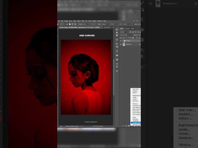 How to creative red tone effect in photoshop