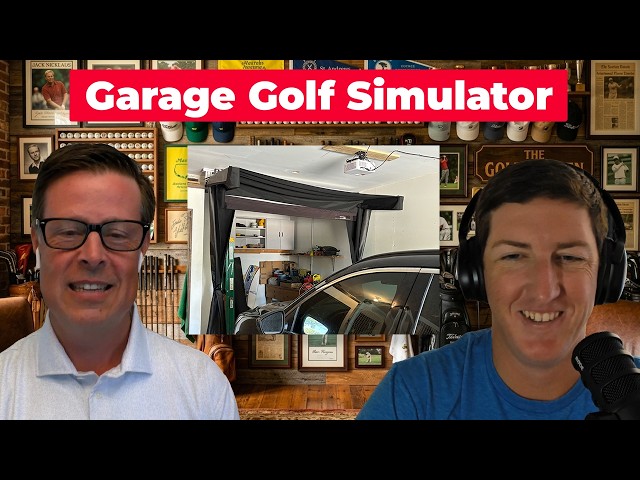 Building a Retractable Golf Sim in a small garage (SportsScreen Vanish LITE) | GTW