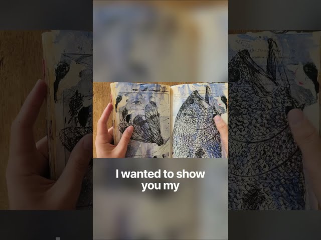 Turn Old Books Into Sketchbooks #drawingtutorial #watercolor #art #sketch #drawing