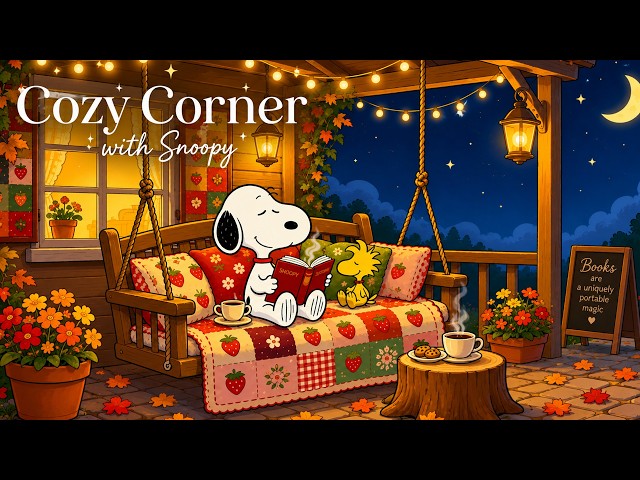 Cozy Corner with Snoopy 🍂 Chill Jazz for a Peaceful State of Mind