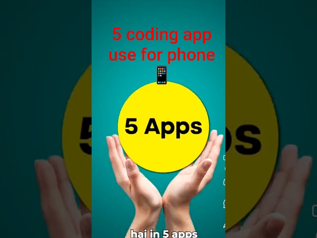 "Learn Coding from Mobile! 5 Best Apps for Beginners 🚀"Coding from Mobile in 2025 |