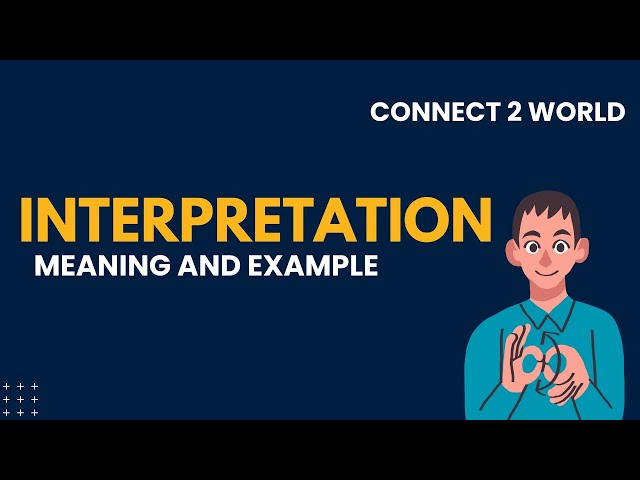 What Does interpretation    Means || Meanings And Definitions With interpretation   in ENGLISH