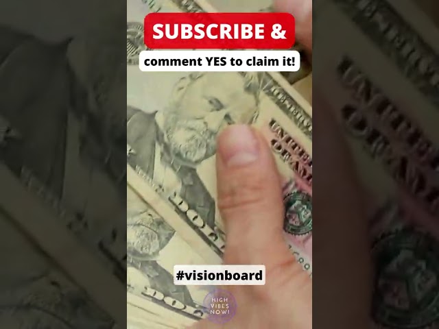 The Money is already Yours! #visionboard
