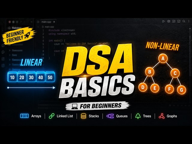 Data Structures Introduction | ADT, Linear vs Non-Linear & Operations | Engineering