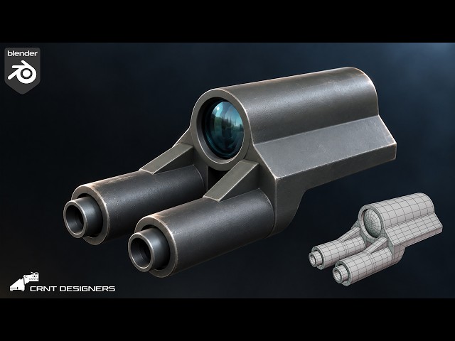 Hard Surface Modeling in Blender | Scope Design with Subdivision