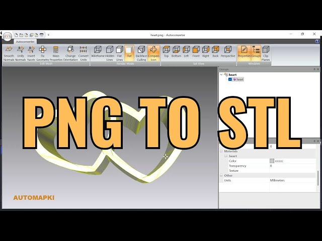 Convert PNG image into STL file