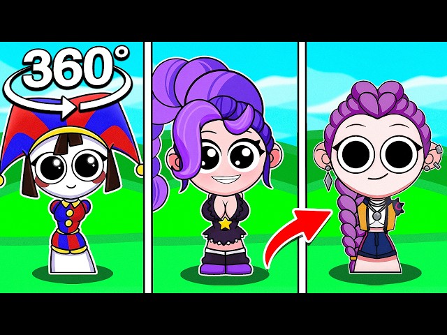 SPRUNKI RUMI, LILY LOVEBRAIDS,POMNI React In 360! | Poppy Playtime 5