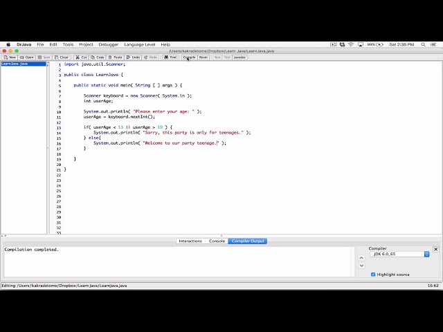 87. The || ( OR ) logical operator, example program - Learn Java