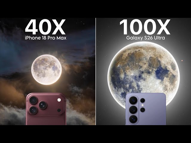iPhone 18 Pro Max VS Samsung Galaxy S26 Ultra Live Zoom Test Comparison