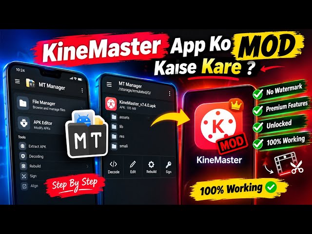 How to Modify KineMaster APK Using MT Manager | APK Editing Tutorial | INFINITYDEX 