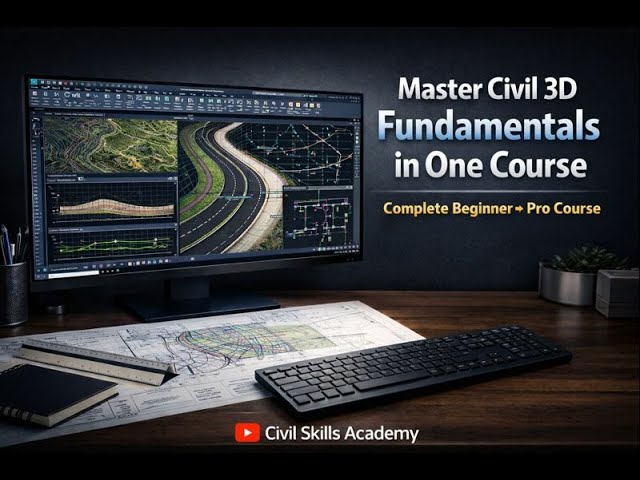 Master Civil 3D Fundamentals in One Course | Complete Beginner to Pro Course #civil3d #yt #course