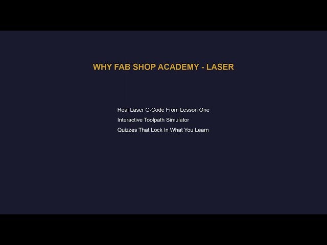 Fab Shop Academy: Laser — Learn Real Laser-Cutting G-Code