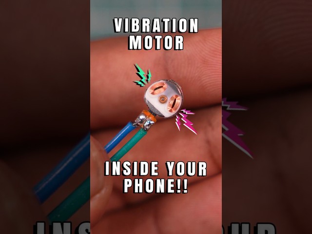 Inside Look of a Vibration Motor  #diyfreakintelugu #teluguexperiments #foryou #viral