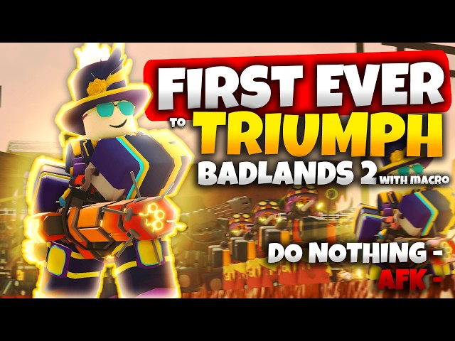 First Ever To Solo Badlands 2 TRIUMPH with a MACRO | TDS