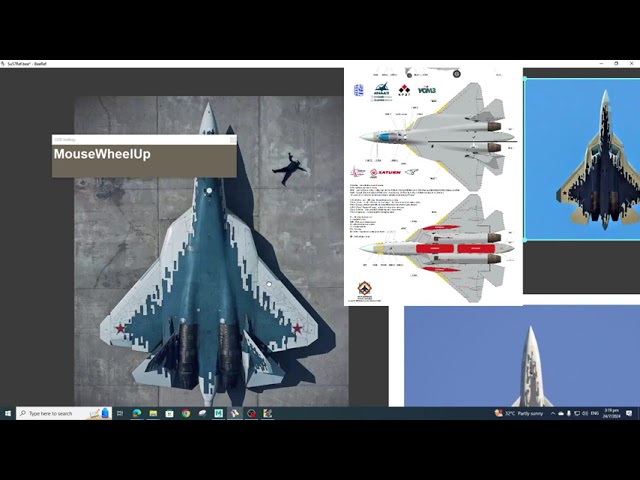 A3M Blocking the Sukhoi 57- Maya Modeling