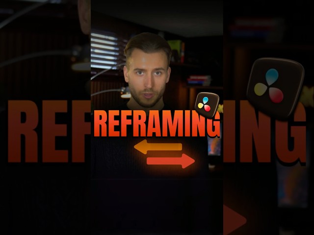 🎬 DaVinci Resolve Editing Tips: Reframe Shots Effortlessly! 🎥✨