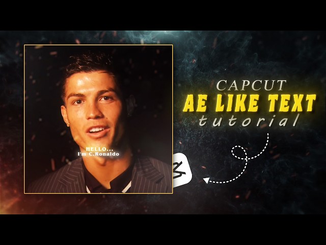 AE-Like TEXT in CapCut | Easy Text Animation Tutorial