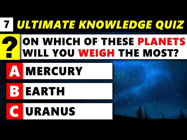 From 90s Nostalgia to Crime, Clothes and Random Trivia (Ultimate Knowledge Quiz 7)