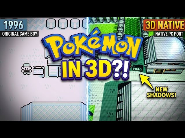 They Turned Pokémon Red Into a Native 3D Game (PC & Android)