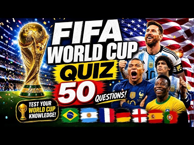 ⚽The ULTIMATE FIFA WORLD CUP Quiz⚽ Football / Soccer QUIZ (General Knowledge)