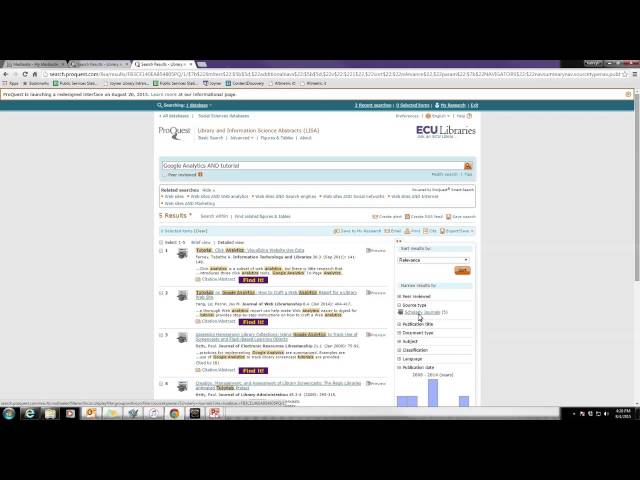 Library Science Research Tutorial