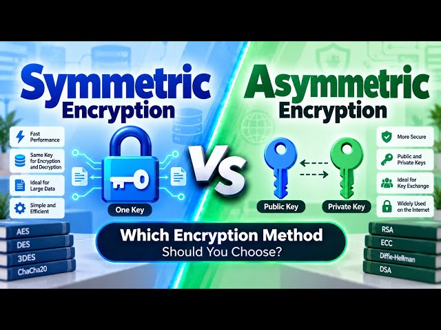 Symmetric vs Asymmetric Encryption | Which Encryption Method Should You Choose? | Uplatz