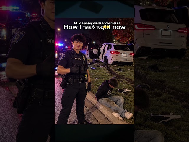 Police chase X Nosey Driver is best combo #trending #audiazz #cartok #relatable #meme