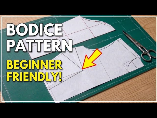 Bodice Block & Sleeve Pattern Making for Beginners | Easy Step-by-Step Tutorial 📐✂️