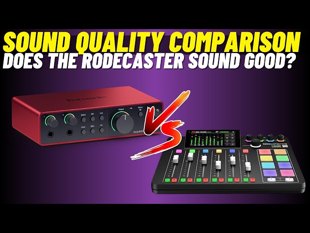 Rodecaster pro 2 vs. a Basic Audio Interface | No Processing