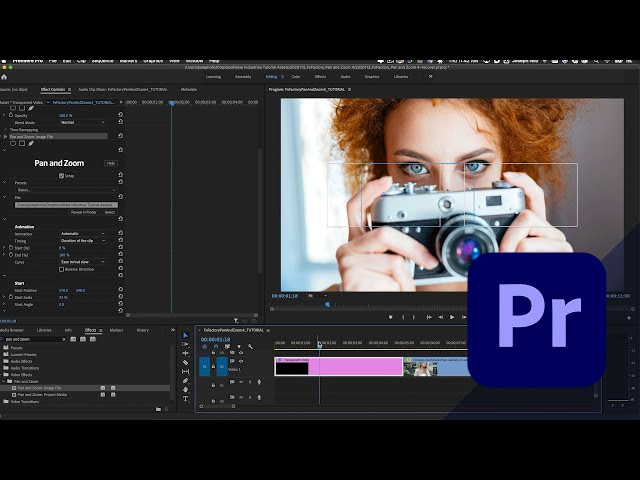 Free Pan and Zoom Effect for Premiere Pro Tutorial